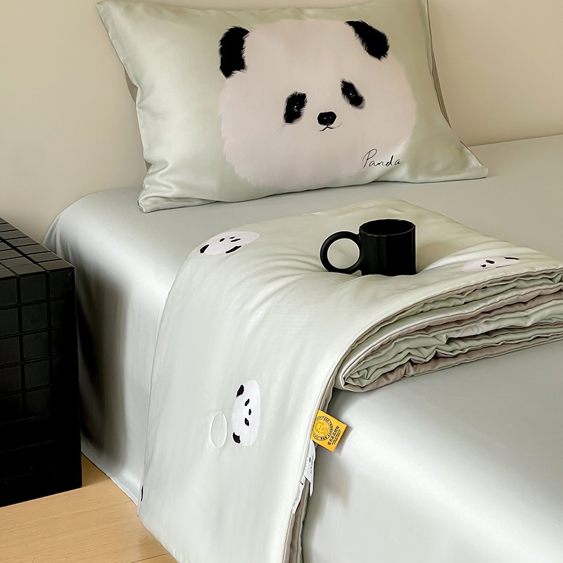 夏季面100S兰精天丝夏凉被丝滑凉感卡通单人空调被夏被2米