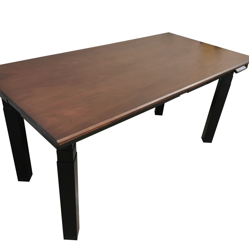 纯实木电动升降桌 四电机办公电脑工作台茶台定制实木大板2米3米