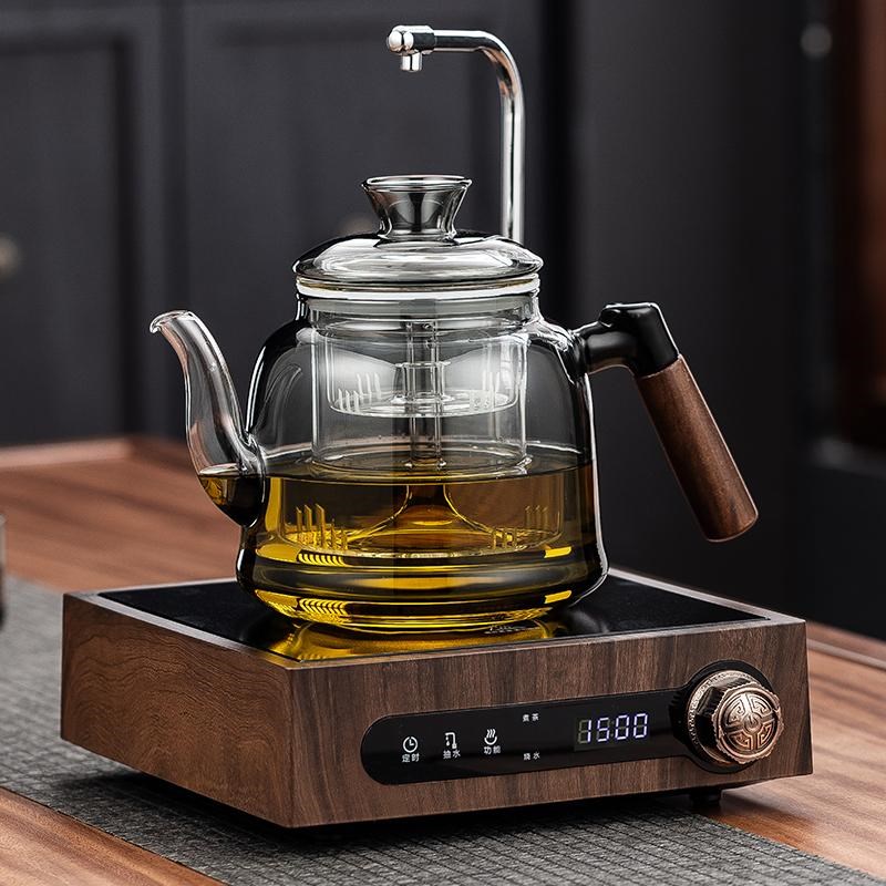 新款戈米自动上水抽水电陶炉煮茶炉蒸煮茶壶家用套装大功率养生壶