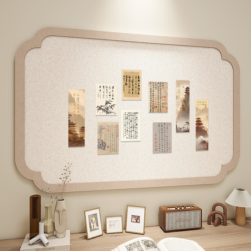 书桌毛毡墙贴照片墙背景板创意墙面遮丑装饰照片展示墙自粘毛毡板