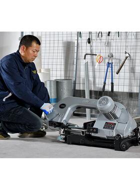 百事得带机小型木工CPW家用台式金属切割45切角锯度割机式卧钢筋