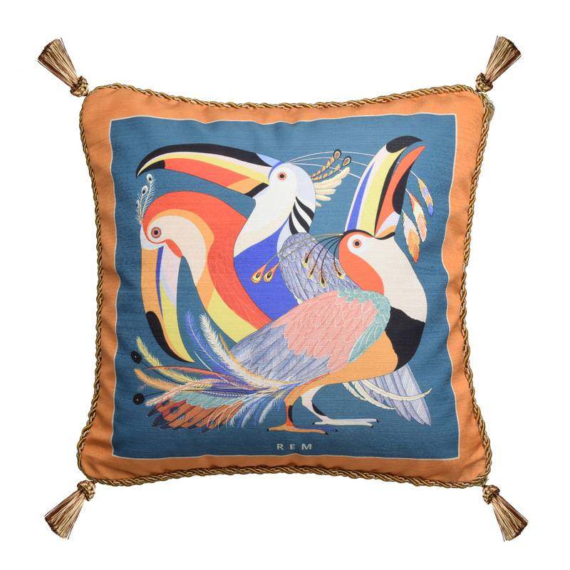 新品轻奢皱丝缎流苏印花沙发靠垫 样板间巨嘴角客厅装饰方抱枕,鲜花速递/花卉仿真/绿植园艺,割草机/草坪机,淘宝优惠券,粉丝福利购,淘宝优惠卷