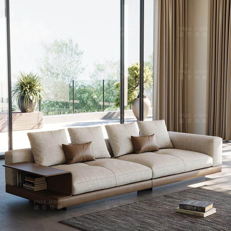 康利棉麻布艺沙发意式现代高端简HC-康纳约别墅角厅转纳大客沙发