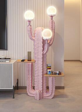 仙人开掌架大型落地摆件花客厅沙发旁QLN托盘收纳玄关卧室衣帽装