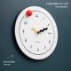 wozoom准创屋意挂钟家用网新客厅墙面装 饰品时尚 钟表2红0MAC01432