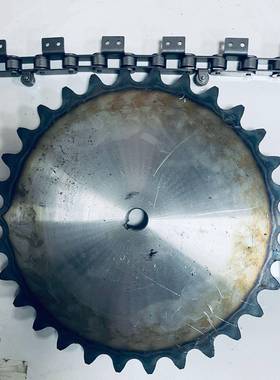 链轮062-2齿工业链轮齿轮配13256A6链条可开孔210-35齿非标定齿做
