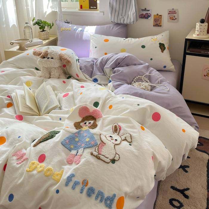 软糯水洗棉毛巾绣卡通刺绣四件套床单被罩床笠款超柔软三4件套批,鲜花速递/花卉仿真/绿植园艺,割草机/草坪机,淘宝优惠券,粉丝福利购,淘宝优惠卷