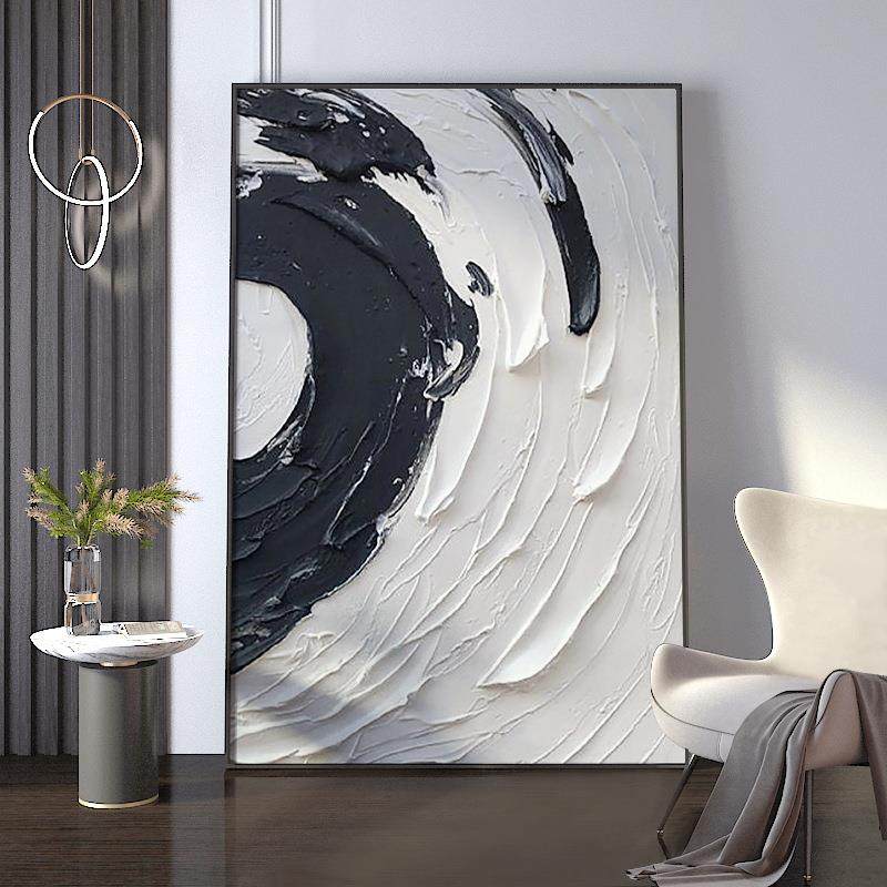 黑白艺术现代抽象装饰画样板房间落地轻奢客厅玄关墙壁 大幅挂画,3C数码配件,其它配件,淘宝优惠券,粉丝福利购,淘宝优惠卷