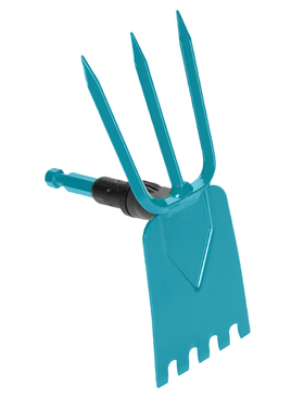 嘉丁拿GRDEN 家用园艺工具 两用加厚三齿刨地翻土锄头