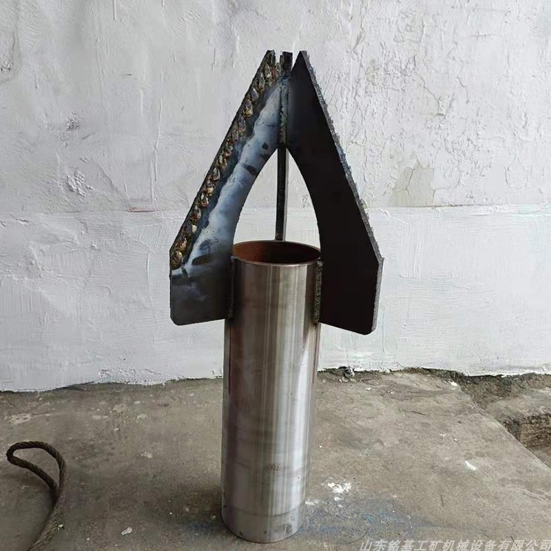 定制小型水井钻机三翼合金钻头 土壤沙层适用一寸钻杆 打井机钻头