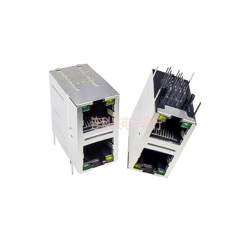 RJ45多口连接器 2X1模化块插座 千兆滤波6U DGKYD21Q042AB2A4D068