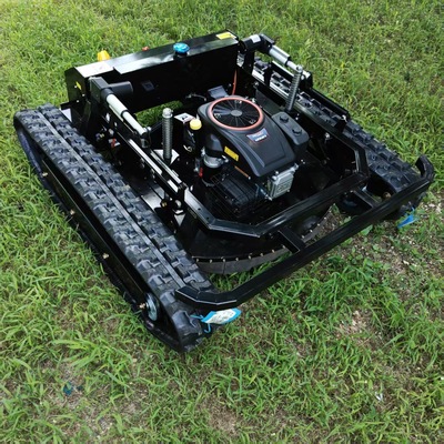 Export trade 黑武士遥控割草机 坡堤开荒除草机 22HP履带碎草机