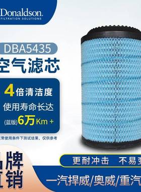 E唐纳森DBA5435捍威奥威重汽豪沃 解放K2841PU卡车滤芯 空气滤芯