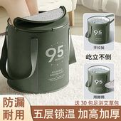 家用养生泡脚桶加高加深过小腿宿舍洗脚盆可折叠熏蒸足浴袋可携式