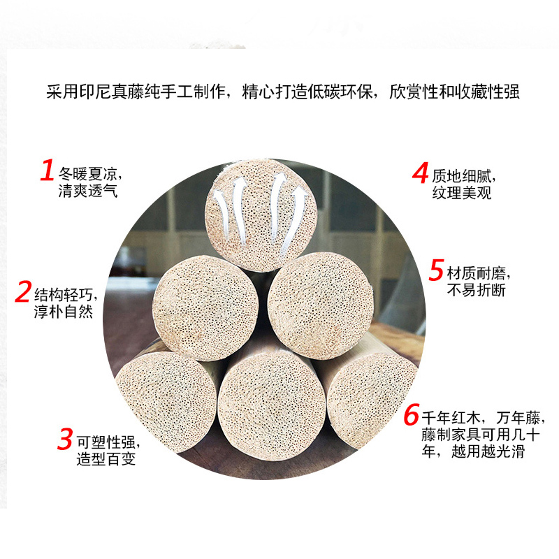 印尼天然藤编家具材料圆藤芯编织辅料家具吊顶装饰品编织藤条