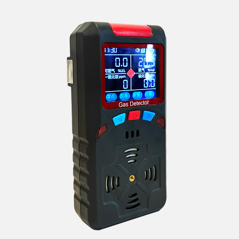 语音提示四合一气体检测仪可燃氧气一氧化碳硫化氢有毒有害报警仪