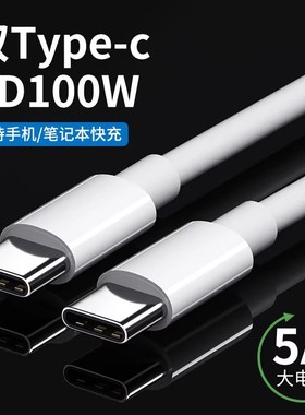 双头typec数据线tapec双pd快充tpyec适用于ipad小米pro华为tpc手机车载充电器线两头苹果笔记本电脑双向cto