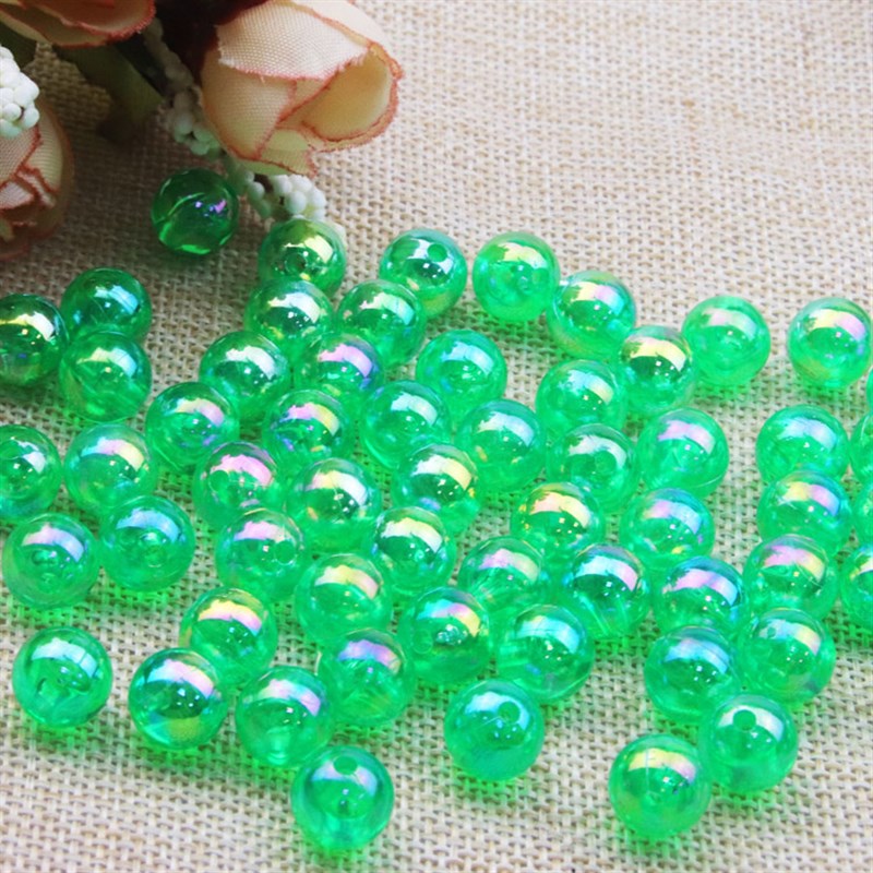 6mm8mm10mm12mmAB彩彩色透明珠串织手工饰品串珠diy材料珠子散珠