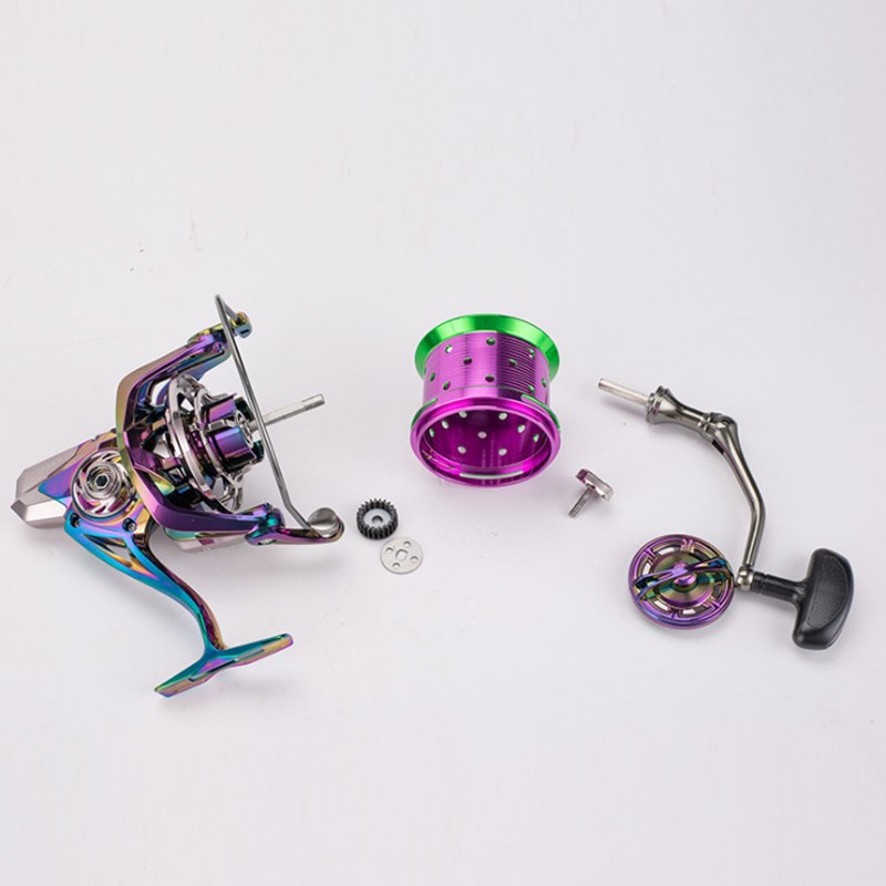 迪瓦全金属渔轮远投锚鱼轮不锈钢防海水纺车轮鱼线轮沙滩钓海钓轮