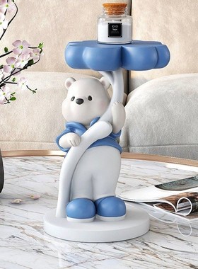 可爱的熊入口钥匙储m存装饰品客厅电视柜家庭装饰品桌面装饰品生