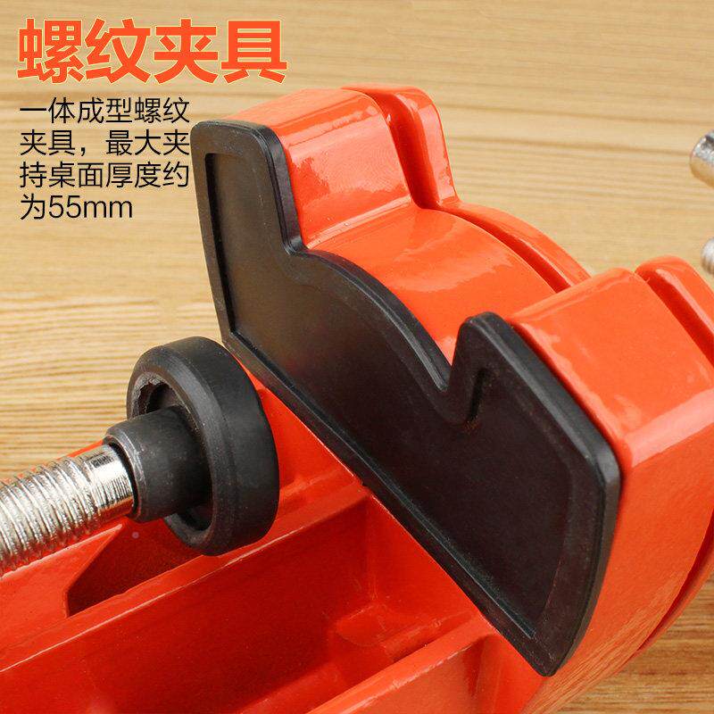 钳台钳迷你工桌作台夹具多功能铸铁万焊向小型虎钳家用台mk000Z2