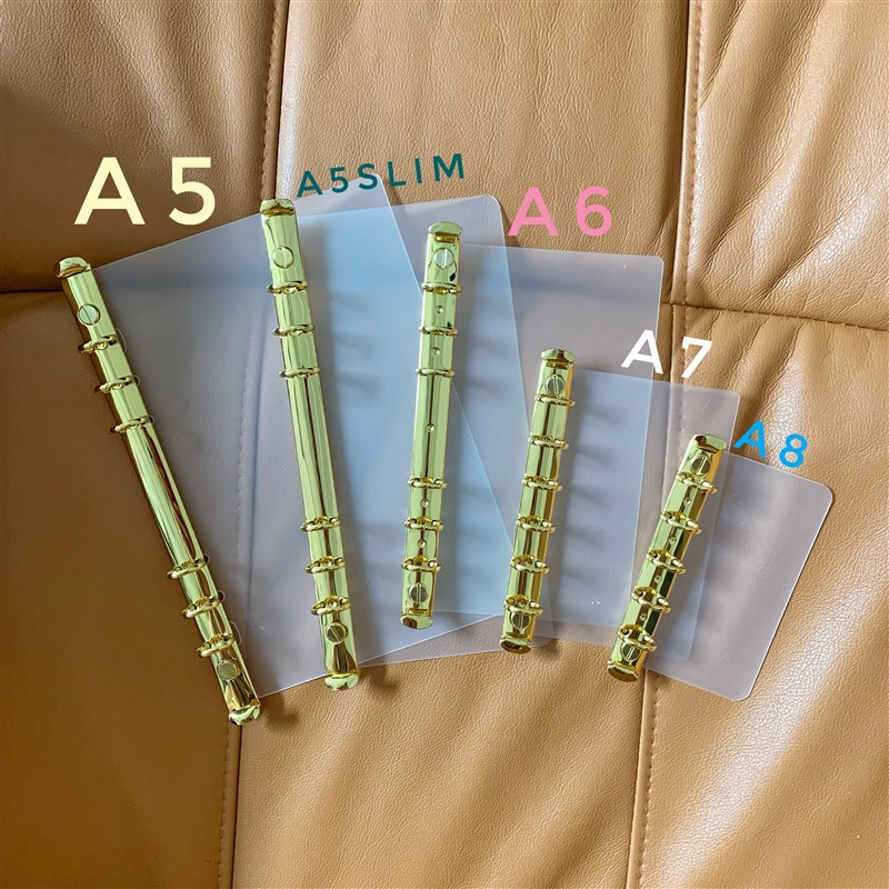 手帐工具定页变活页手工制作A5A5slimA7m5 /A8小环活页插板垫板