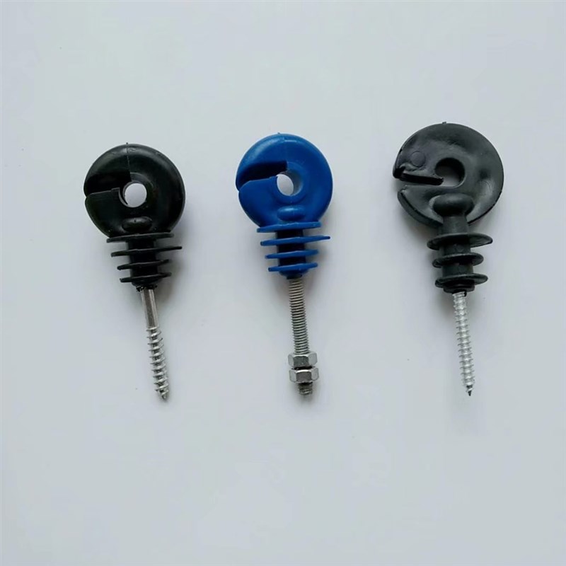 电子围栏绝缘子自攻螺丝绝缘子电子围栏螺帽高压绝缘子补线绝缘钩