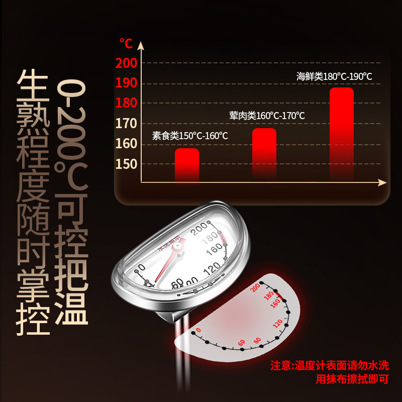 岛奇304不锈钢油炸锅家用小型炸锅迷你油炸省油专用锅中式可控油