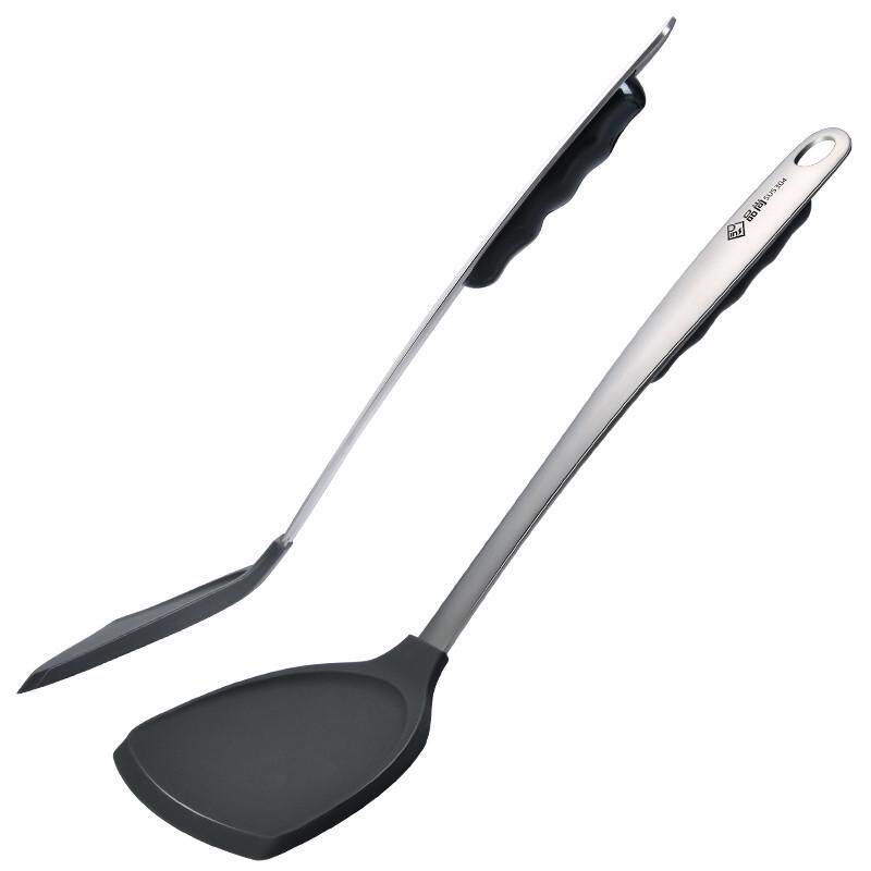 304不锈钢锅铲不伤锅铲子专用厨具耐高温家用不粘锅锅铲炒菜硅胶