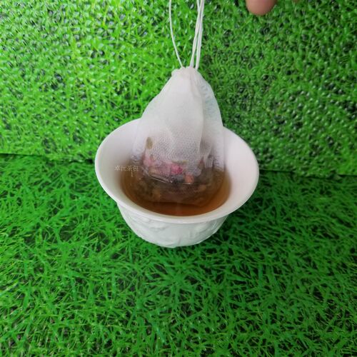 包邮8*12cm小号无纺布抽线一次性茶包泡茶袋煎药袋纱布中药过滤袋
