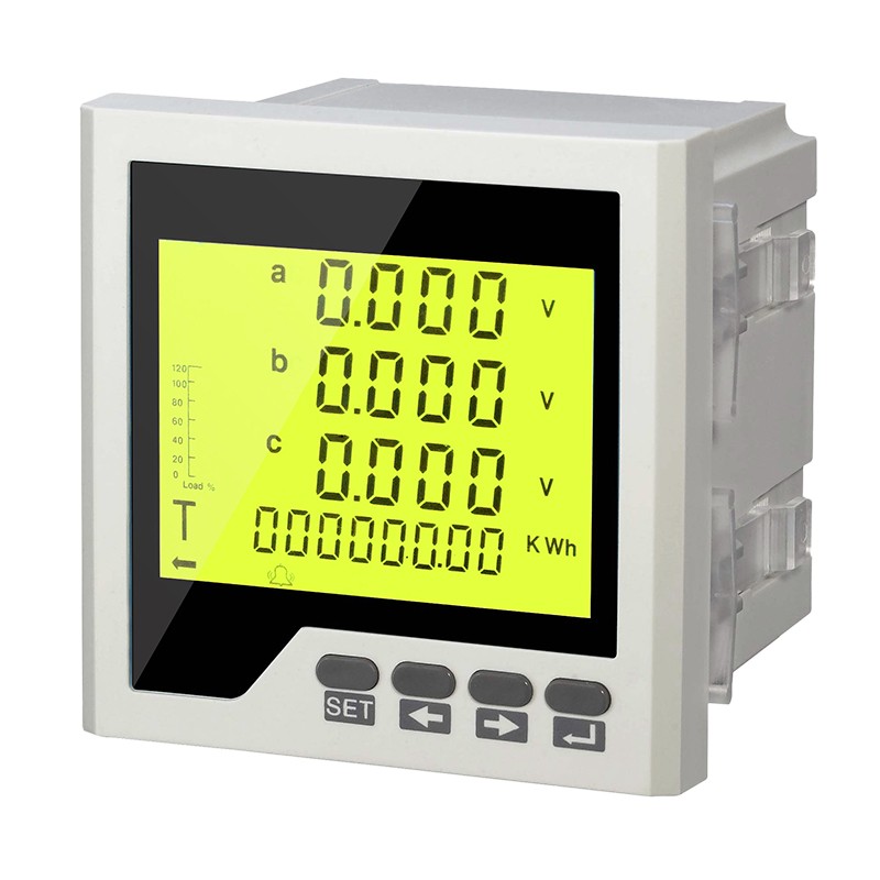 三相多功能电力仪表LCD数显交流电流电压功率电能表通讯智能电表