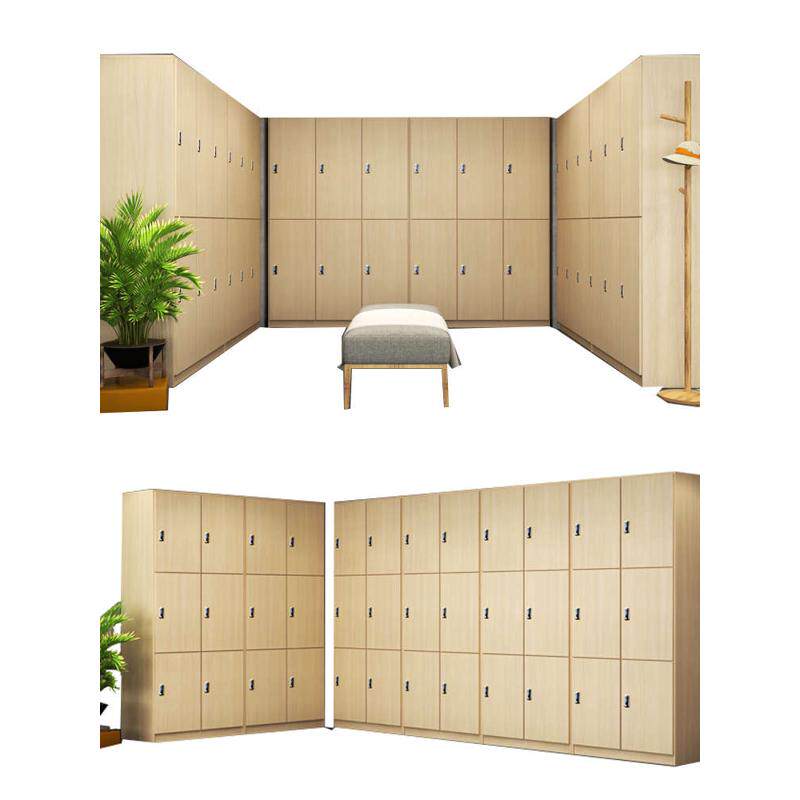 更衣柜员工储物柜带密码锁感应洗浴健身房柜木质瑜伽寄存中心馆锁