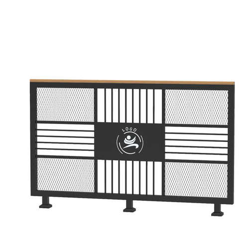 工业风格餐厅铁艺卡座屏风装饰护栏绿矮过酒吧隔断墙客厅植道花架