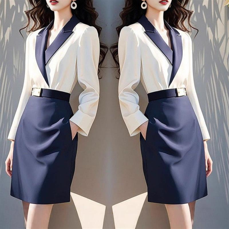 2025春秋新款气质盐系轻熟小香风西装上衣外套职业西装裤两件套女