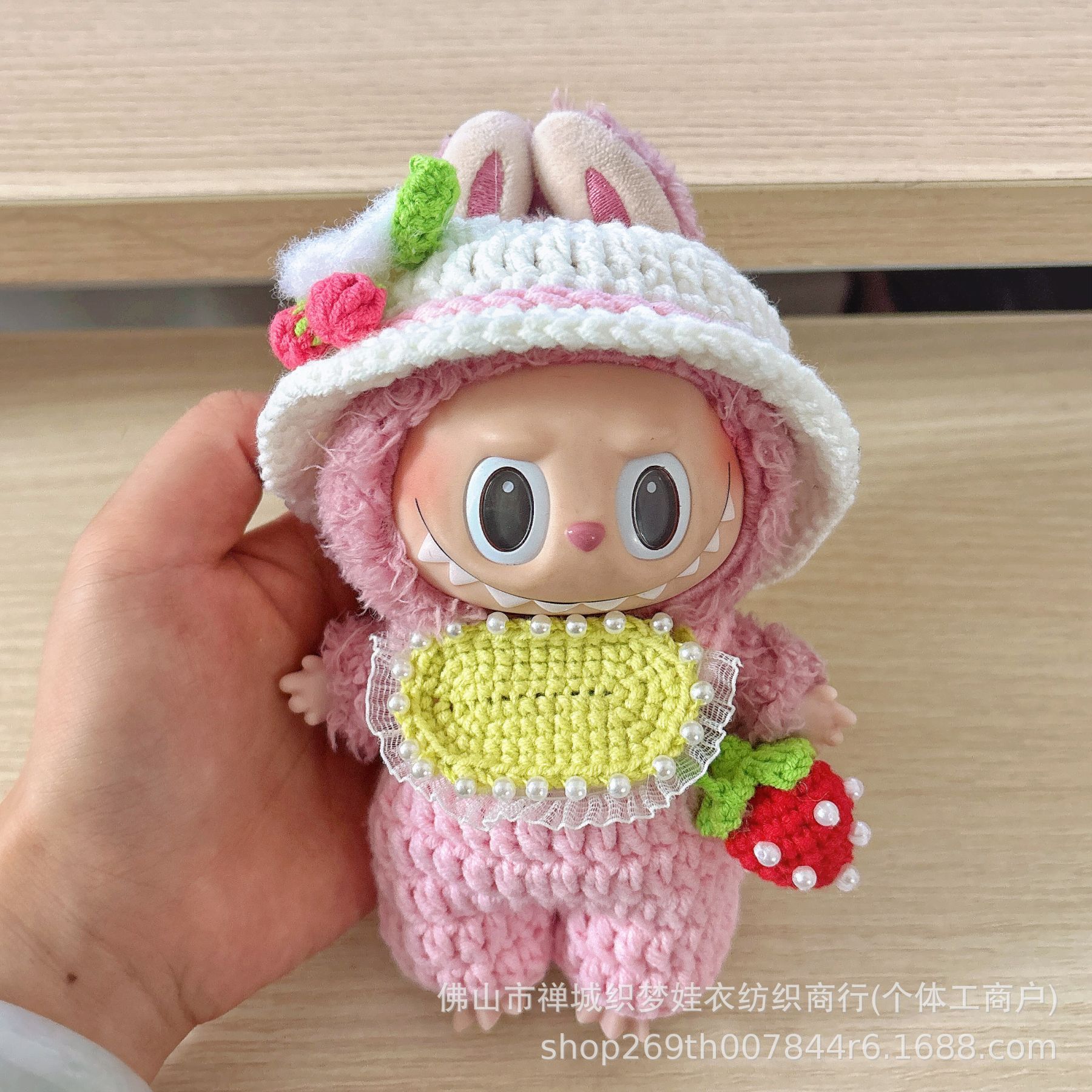 福利款！拉布布娃衣一代二代三代可爱labubu衣服套装公仔挂件着替