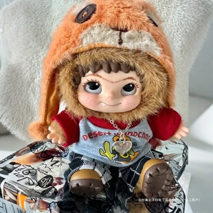 wakuku娃衣20cm哇库库装熊偶衣服棉花娃娃盲盒毛绒玩偶帽子服笙陇