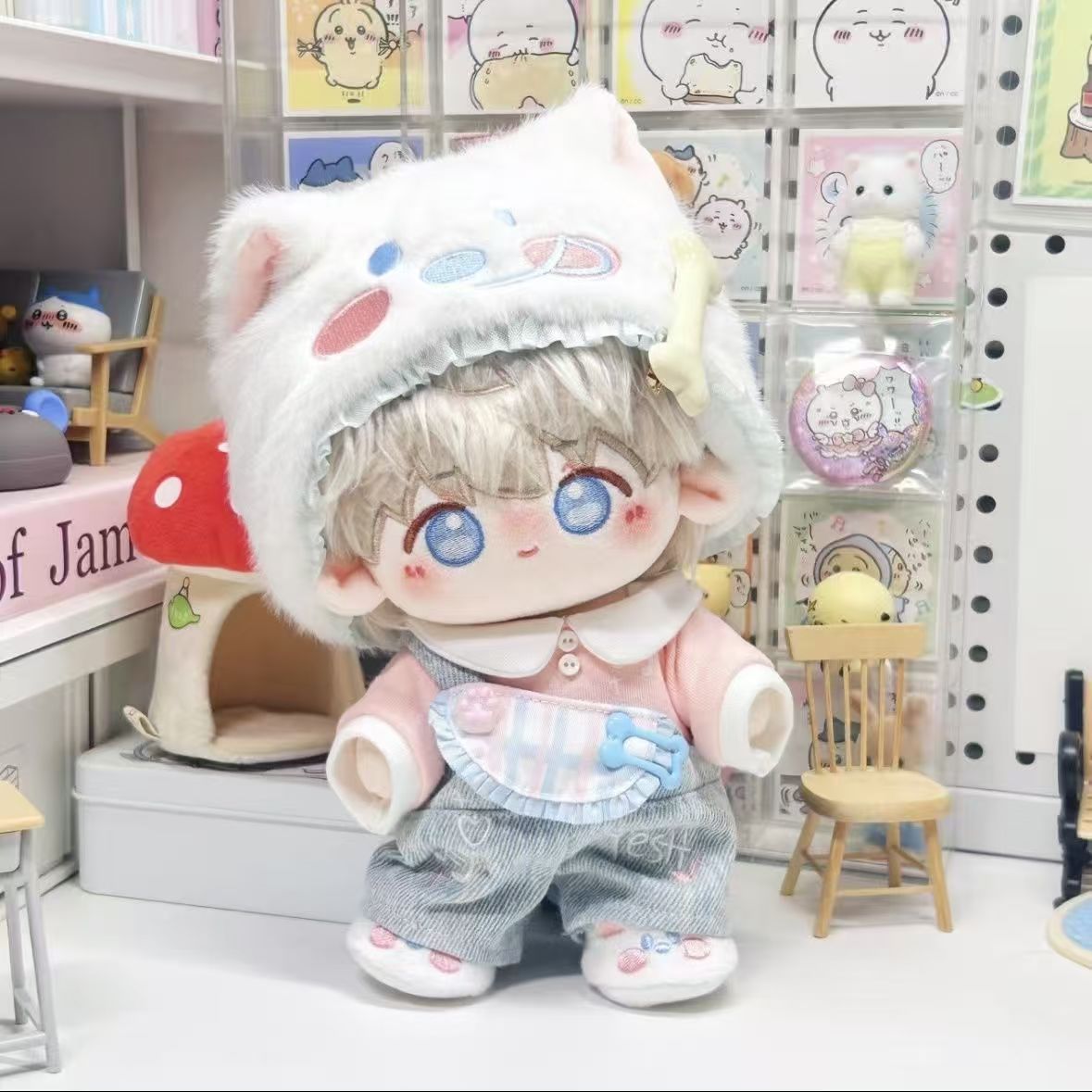 【余粮掉落】耶耶幻想曲20cm棉花娃娃10cm娃衣萨摩耶耶娃衣无属性