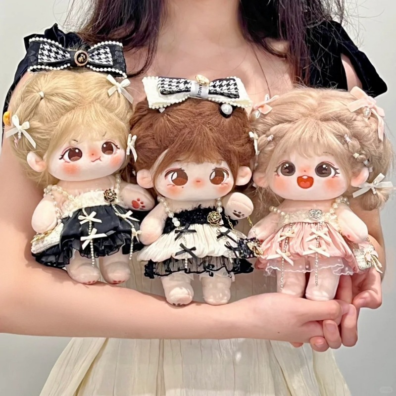 熊只只棉花娃娃衣服20cm娃衣超便宜又好看换装衣服裙子套装