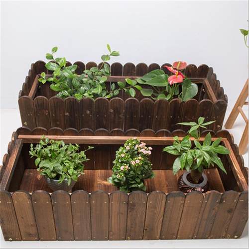 田园风格木质育苗箱，室外花盆，种植箱，木制工艺品