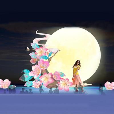 中秋节花灯嫦娥奔月彩灯工艺展花灯国庆灯展景观亮化花灯现货