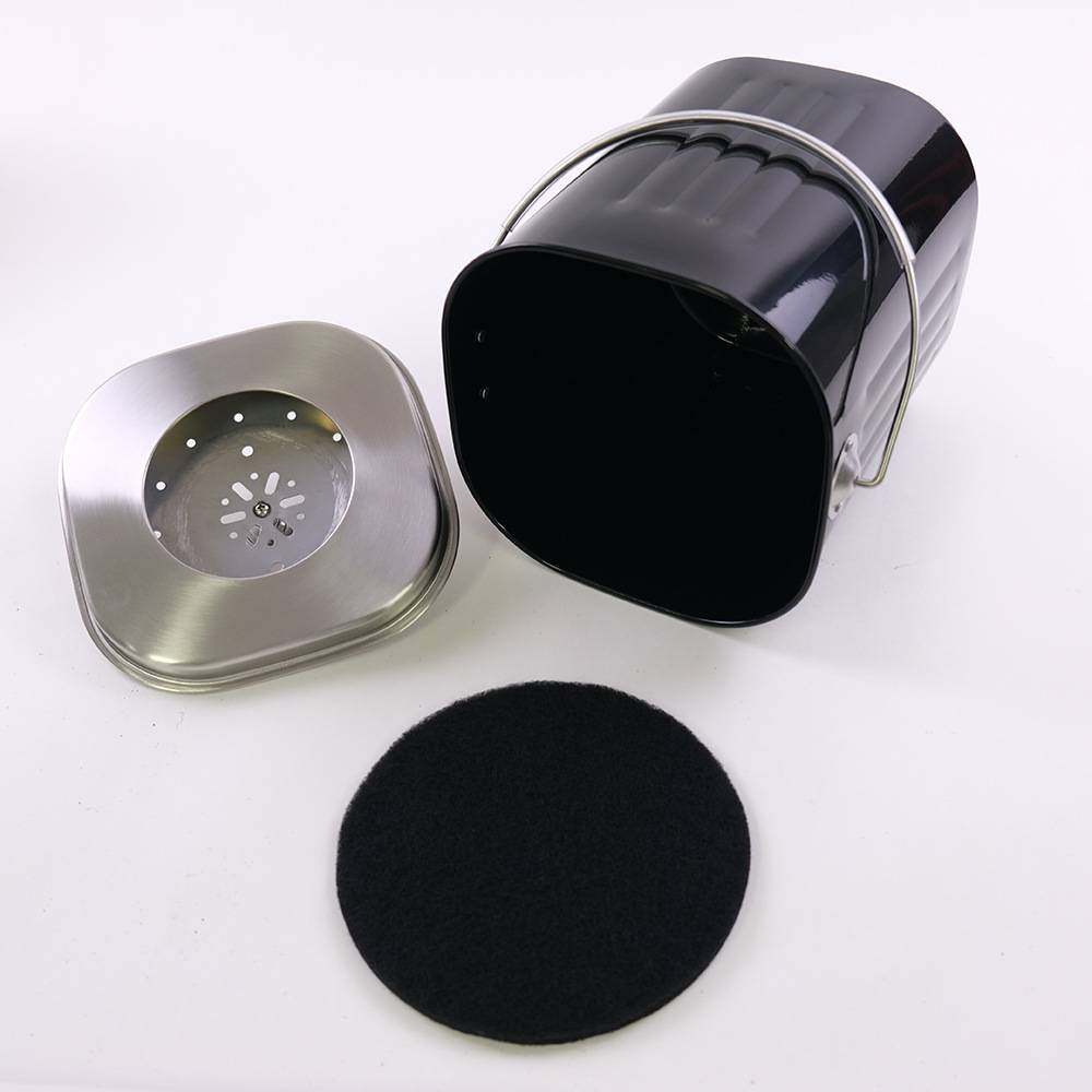 方形带盖家用喷粉厨余垃圾手提堆肥桶 厨房桶防锈彩色黑色,玩具/童车/益智/积木/模型,垂直悬浮玩具,淘宝优惠券,粉丝福利购,淘宝优惠卷