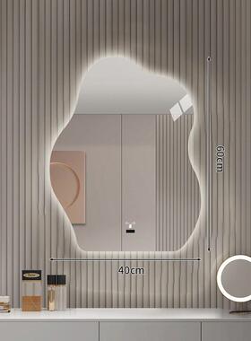 云式朵TYF智能led梳化妆镜台壁挂卧室梳妆镜子挂墙带灯发光异形妆