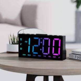 05LE电闹子闹客厅桌面D大字钟表卧室床头闹钟儿童学习钟小钟