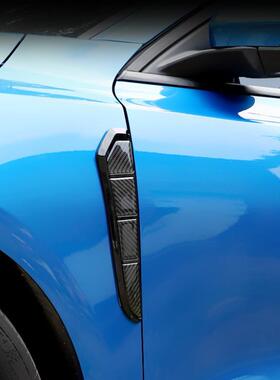款碳纤新维叶子饰板高档KOH防擦耐磨贴通用个性车身贴黑色汽车装