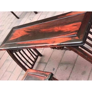 老挝大红酸枝交趾黄檀琴案琴桌玄关写字台电脑桌清式明式家具