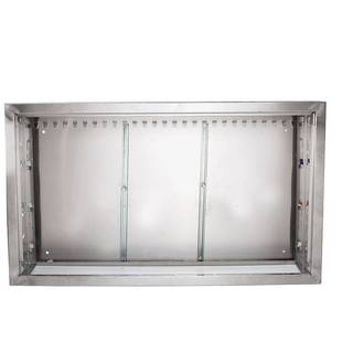 不锈钢箱子地暖分水器箱子拆装式暗箱不锈钢背板遮丑防水分水器箱