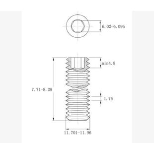 NDWX13内六角平端9紧定45H黑发M128