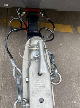 拖挂房车牵引黑色钢丝绳6666666弹链簧带S钩挂配汽车改装件大绳全