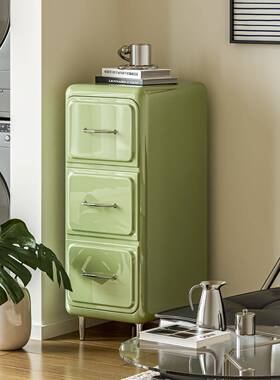 卧田室床边沙发边包柜柜储物柜绿家用川斗柜VGK野抹茶极简窄约现