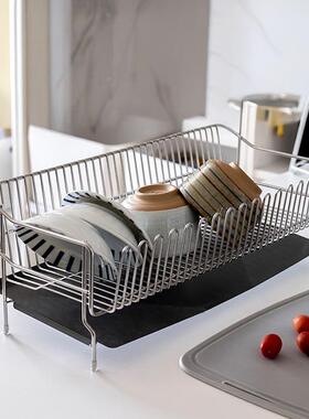 沥水架34不锈多钢碗碟收纳F97JTT76架子功能家用0厨房台面碗筷水